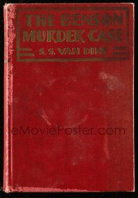 6x104 BENSON MURDER CASE hardcover book '30 S.S. Van Dine's novel w/scenes from Philo Vance movie!
