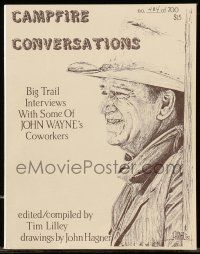 6x224 CAMPFIRE CONVERSATIONS signed softcover book '92 by Lilley, Interviews w/John Wayne Coworkers