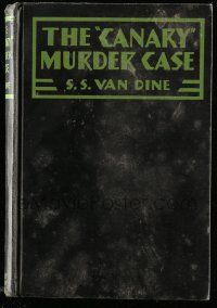 6x111 CANARY MURDER CASE hardcover book '29 S.S. Van Dine's novel w/scenes from Philo Vance movie!