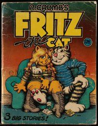 6x267 FRITZ THE CAT softcover book '72 three big stories with R. Crumb's X-rated cartoon cat!