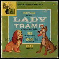 6x294 LADY & THE TRAMP softcover book '55 see pictures & read the book of the Walt Disney cartoon!