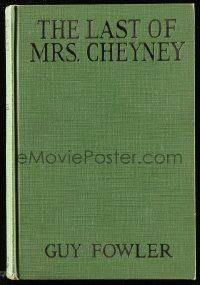 6x148 LAST OF MRS. CHEYNEY hardcover book '29 Lonsdale story w/scenes from the Norma Shearer movie!