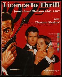 6x298 LICENCE TO THRILL signed German softcover book '97 by Thomas Nixdorf, James Bond poster images