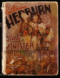 6x151 LITTLE MINISTER 4x6 hardcover book '34 J.M. Barrie novel w/scenes from Kate Hepburn's movie!