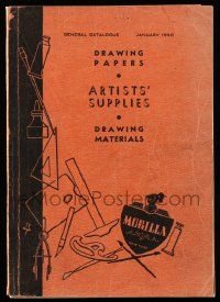 6x307 MORILLA ARTISTS' SUPPLIES CATALOGUE softcover book January 1950 with lots of illustrations!