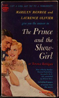 6x081 PRINCE & THE SHOWGIRL paperback book '57 the story with 8 pages of Marilyn Monroe images!