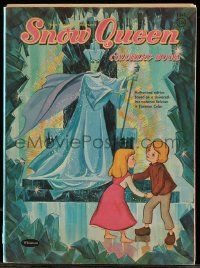 6x336 SNOW QUEEN softcover book '60 cool coloring book for the Russian fantasy cartoon!