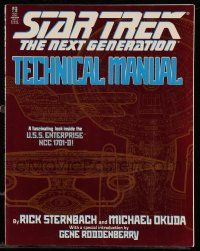 6x337 STAR TREK: THE NEXT GENERATION softcover book '91 Technical Manual of the U.S.S. Enterprise!