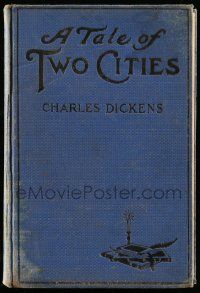 6x187 TALE OF TWO CITIES hardcover book '35 Charles Dickens novel, scenes from Ronald Colman movie