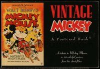 6x357 VINTAGE MICKEY softcover book '91 Disney, 30 postcards with art of Mickey Mouse posters!