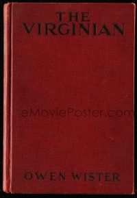 6x191 VIRGINIAN hardcover book '29 Owen Wister's novel with scenes from the Gary Cooper movie!