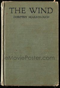 6x196 WIND hardcover book '28 Dorothy Scarborough's novel with scenes from the Lillian Gish movie!
