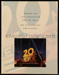 6x027 20TH CENTURY FOX 1996 campaign book '96 live action unmade X-Men & Silver Surfer, Titanic!