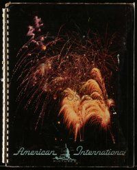 6x036 AMERICAN INTERNATIONAL 1961 spiral-bound hardcover campaign book '61 Reptilicus & more!