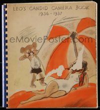 6x010 MGM 1936-37 spiral-bound campaign book '36 best art of Laurel & Hardy + top stars & film ads!