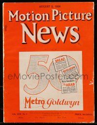 6x056 MOTION PICTURE NEWS exhibitor magazine August 2, 1924 includes full-color Fox 24-25 yearbook!