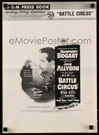 6x426 BATTLE CIRCUS pressbook '53 Humphrey Bogart, June Allyson, Great Spectacular MGM Production!
