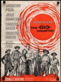 6x441 BIG COUNTRY pressbook '58 Gregory Peck, Charlton Heston, Jean Simmons, William Wyler classic