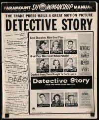 6x508 DETECTIVE STORY pressbook '51 William Wyler, Kirk Douglas can't forgive Eleanor Parker!