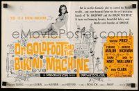 6x523 DR. GOLDFOOT & THE BIKINI MACHINE pressbook '65 Vincent Price, babes with kiss & kill buttons!