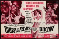 6x578 GHOST IN THE INVISIBLE BIKINI pressbook '66 Boris Karloff + sexy girls & wacky horror images!