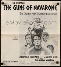 6x606 GUNS OF NAVARONE pressbook '61 Gregory Peck, David Niven & Anthony Quinn by Howard Terpning!