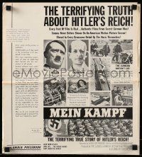 6x720 MEIN KAMPF pressbook '61 terrifying rise and ruin of Hitler's Reich from secret German files!