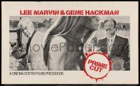 6x795 PRIME CUT pressbook '72 Lee Marvin with machine gun, Gene Hackman with meat cleaver!