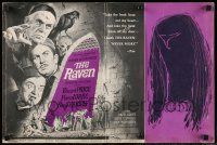 6x806 RAVEN pressbook '63 art of Boris Karloff, Vincent Price & Peter Lorre by Reynold Brown!
