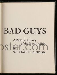 6x101 BAD GUYS hardcover book '64 an illustrated history of the best movie villains!