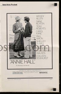 6x405 ANNIE HALL pressbook '77 full-length Woody Allen & Diane Keaton, a nervous romance!