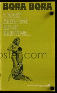 6x463 BORA BORA pressbook '70 a South Seas world where love has no inhibitions!
