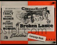 6x469 BROKEN LANCE pressbook '54 Spencer Tracy, Robert Wagner, Jean Peters, Richard Widmark!