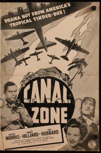 6x473 CANAL ZONE pressbook '42 Chester Morris, drama hot from America's tropical tinder-box!