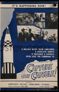 6x475 CAPTURE THAT CAPSULE pressbook '61 sci-fi art, an exciting adventure from today's headlines!