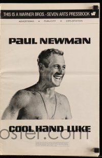 6x493 COOL HAND LUKE pressbook '67 Paul Newman prison escape classic, great images & content!