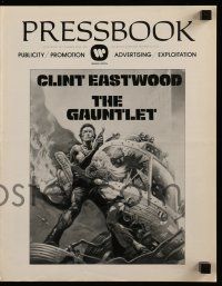 6x572 GAUNTLET pressbook '77 great art of Clint Eastwood & Sondra Locke by Frank Frazetta!