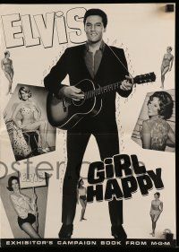 6x586 GIRL HAPPY pressbook '65 great images of Elvis Presley, Shelley Fabares, rock & roll, rare!