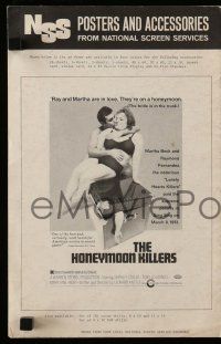 6x625 HONEYMOON KILLERS pressbook '69 classic anti-romantic image, Shirley Stoler & Tony Lo Bianco