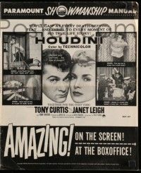6x631 HOUDINI pressbook '53 Tony Curtis as the famous magician + his sexy assistant Janet Leigh!