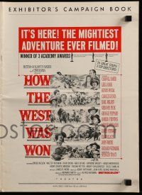 6x635 HOW THE WEST WAS WON pressbook '64 John Ford epic, Debbie Reynolds, Gregory Peck & all-stars