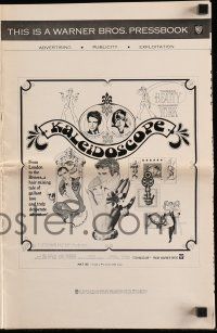 6x660 KALEIDOSCOPE pressbook '66 cheeky American Warren Beatty & kinky English Susannah York!