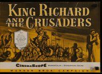 6x668 KING RICHARD & THE CRUSADERS pressbook '54 Rex Harrison, Virginia Mayo, Sanders, Holy War!