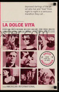 6x671 LA DOLCE VITA pressbook R66 Federico Fellini, Marcello Mastroianni, sexy Anita Ekberg!