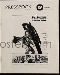 6x711 MAGNUM FORCE int'l pressbook '73 Clint Eastwood is Dirty Harry pointing his huge gun!