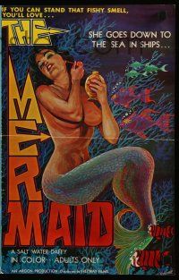 6x721 MERMAID pressbook '73 great Ekaleri art of sexy mermaid perfuming herself underwater!