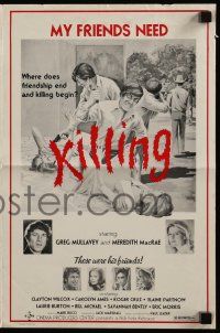 6x745 MY FRIENDS NEED KILLING pressbook '76 where does friendship end and killing begin!