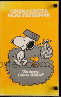 6x866 SNOOPY COME HOME pressbook '72 Peanuts, Charlie Brown, Schulz, Snoopy & Woodstock!