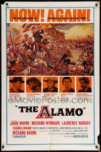 6y026 ALAMO 1sh R67 John Wayne & Richard Widmark in the Texas War of Independence!