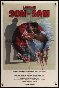 6y042 ANOTHER SON OF SAM 25x38 1sh '77 Russ Dubuc, cool crime artwork by Mitch Kolbe!